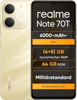 Realme Note 70T 64GB Beach Gold
