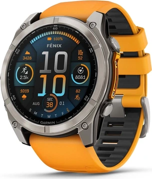 Garmin Fenix 8 51mm Sapphire titanium/spark orange