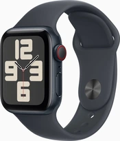 Apple Watch SE (2022) (GPS + cellular) 40mm midnight with sport wristlet S/M midnight