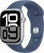Apple Watch Series 10 (GPS + cellular) 46mm aluminium silver with sport wristlet M/L Denim