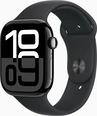 Apple Watch Series 10 (GPS + cellular) 46mm aluminium diamond black with sport wristlet M/L black