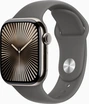 Apple Watch Series 10 (GPS + cellular) 42mm Titan nature with sport wristlet M/L stone grey