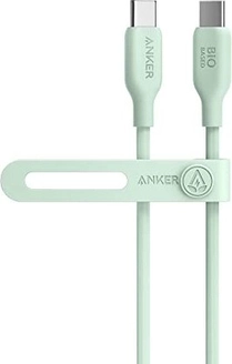 Anker 543 USB-C to USB-C кабель (bio-Based) 0.9m green