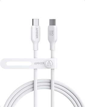 Anker 543 USB-C to USB-C кабель (bio-Based) 1.8m white