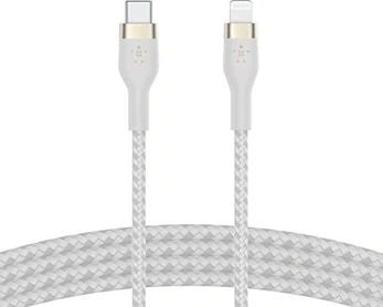 Belkin BoostCharge Pro Flex USB-C/Lightning кабель 1.0m white