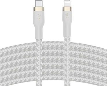 Belkin BoostCharge Pro Flex USB-C/Lightning кабель 3.0m white