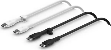 Belkin BoostCharge Flex USB-C/USB-C кабель 1.0m black/white, 2-pack
