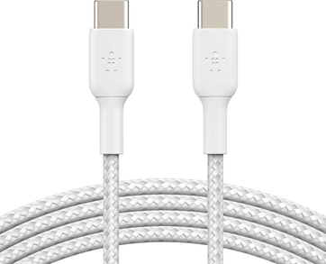 Belkin BoostCharge Braided USB-C to USB-C 1.0m white