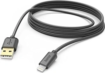 Hama кабель для зарядки USB-A/Lightning 3m black