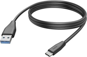 Hama кабель для зарядки USB-A/USB-C 3m black