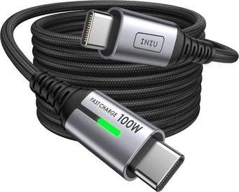 INIU USB-C to USB-C кабель 100W 2m black