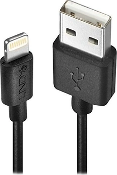 Lindy 0.5m USB type A an Lightning кабель black