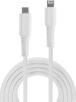 Lindy 3m USB type C an Lightning кабель white
