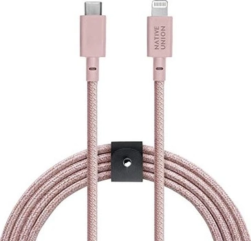 Native Union Belt кабель XL USB-C/Lightning Rose