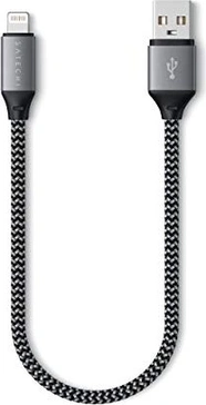 Satechi USB-A to Lightning кабель 0.25m space Grey