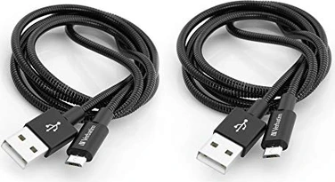 Verbatim micro USB Sync- and кабель для зарядки 1m black, 2-pack