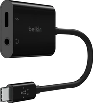 Belkin RockStar 3.5-mm-jack-audio- and USB-C-для зарядного адаптера black