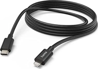 Hama кабель для зарядки USB-C/Lightning 3m black