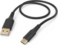 Hama кабель для зарядки flexible USB-A/USB-C 1.5m silicone black