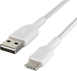 Belkin BoostCharge Braided USB-C to USB-A 1.0m white