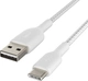 Belkin BoostCharge Braided USB-C to USB-A 3.0m white