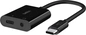 Belkin RockStar 3.5-mm-jack-audio- and USB-C-для зарядного адаптера black