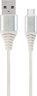 Gembird Premium cotton Braided Type-C USB Charging And Data кабель 2.0m white
