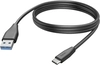 Hama кабель для зарядки USB-A/USB-C 3m black