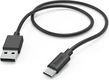 Hama кабель для зарядки USB-A/USB-C 1m black