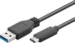 Manhattan Hi-Speed USB-C connection кабель USB 2.0 type-A-plug - type-C-plug 480Mbps 1m black