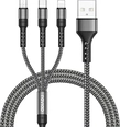 RAVIAD 3in1 USB кабель для зарядки grey