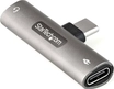 StarTech USB-C audio- & для зарядного адаптера3.5mm jack black