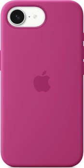 Apple silicone case для iPhone 16e Fuchsia
