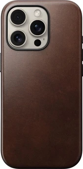 Nomad modern Horween Leather case для Apple iPhone 16 Pro Rustic Brown