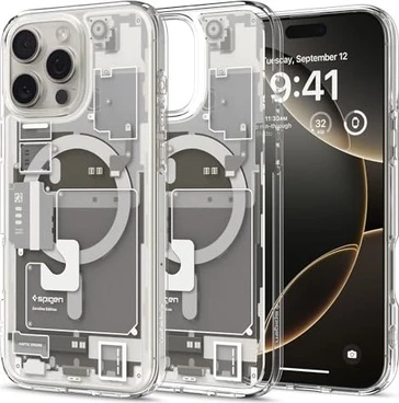 Spigen Ultra hybrid Zero One MagFit для Apple iPhone 16 Pro Max natural titanium