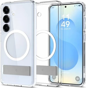 Spigen Ultra hybrid S MagFit для Samsung Galaxy S25+ clear white
