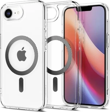 Spigen Ultra hybrid MagFit для Apple iPhone 16e carbon Fiber