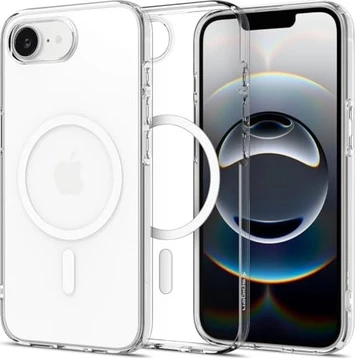 Spigen liquid Crystal MagFit для Apple iPhone 16e clear white