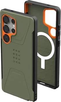 UAG Civilian case для Samsung Galaxy S25 Ultra olive/orange