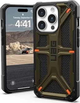 UAG Monarch Pro Kevlar case для Apple iPhone 15 Pro Kevlar Elemental Green