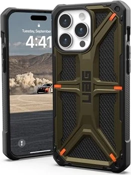 UAG Monarch Pro Kevlar case для Apple iPhone 15 Pro Max Kevlar Elemental Green