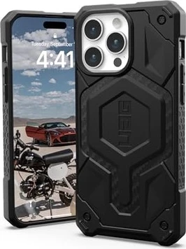UAG Monarch Pro case with MagSafe для Apple iPhone 15 Pro Max carbon Fiber