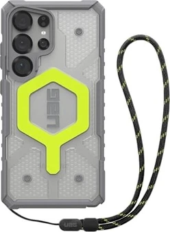 UAG Pathfinder clear Active Neon case + Active Neon Lanyard для Samsung Galaxy S25 Ultra