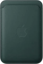 Apple iPhone Feingewebe wallet with MagSafe dark green