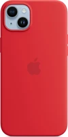 Apple silicone case with MagSafe для iPhone 14 Plus (PRODUCT)RED