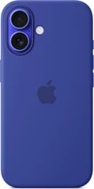 Apple silicone case with MagSafe для iPhone 16 ultramarine