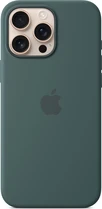 Apple silicone case with MagSafe для iPhone 16 Pro Max sea green