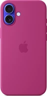 Apple silicone case with MagSafe для iPhone 16 Plus fuchsia