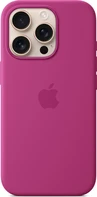 Apple silicone case with MagSafe для iPhone 16 Pro fuchsia