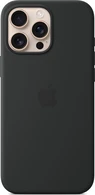 Apple silicone case with MagSafe для iPhone 16 Pro Max black